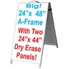 NEOPlex 24" x 48" Aluminum Sidewalk Sandwich Board A-frame Sign