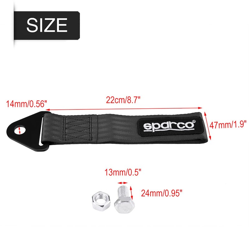 Mr2 Front Tow, Tow Strap Lashing Straps Universal Heavy Duty