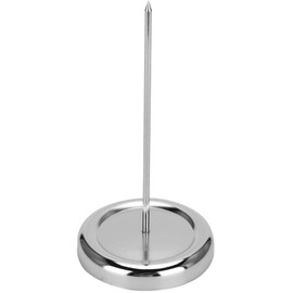 Porta Notas de Papel de Acero Inoxidable Soporte de Recibos de Notas de Papel Recibo de Carta Soporte para Picos Menú Nota Nota Portapapeles Con Punta de Factura de Varilla Recta para Restaurante Hotel Cafe Almacenamiento de Facturas y Pedidos (14.5*7cm,