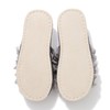 Francfranc Moist Knit Ruffle Room Shoes, gray