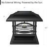 Davinci Lighting Edison Solar Outdoor Post Cap Lights - 4x4