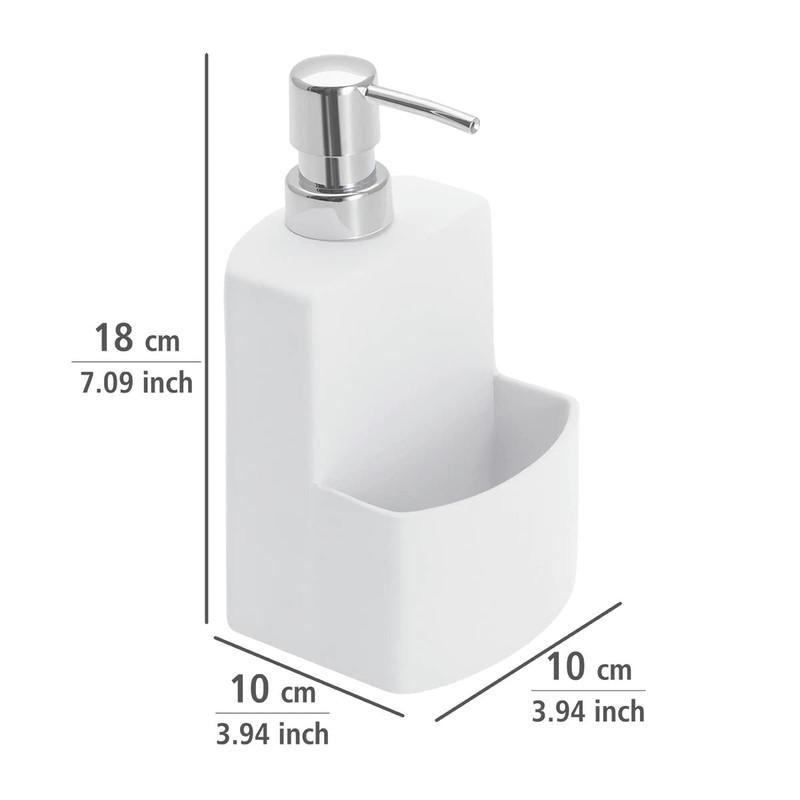 Wenko 3620115100 Washingup Liquid Dispenser True Colours Festival White SoftTouch