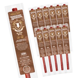 Mythical Meats Dungeons & Dragons Blade Bite (Fighter) - 12 Jerky Sticks - Jalapeno Elk with Beef Stick, Gluten Free, MSG Free