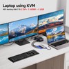 KVM Switch 3 Monitors 2 Computers 8K@30Hz/4K@60Hz, HDMI KVM Switches