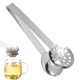 1PCS Tea Bag Squeezer Tongs Multipurpose Non Slip Stainless Steel Tea Bag Tongs Convenient Ergonomic Handle Teabag Squeezer Tool for Kitchen Bar Cooking Tools Hot Tea Bags Lemon Squeezer
