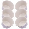 KADAX Soufflé Moulds Set, 6 Pieces, Diameter 9 cm, Crème