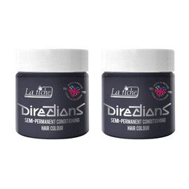 La Riche Directions Semi Permanent Hair Colour, 100 ml Tub, Pack of 2 (Stormy Grey)