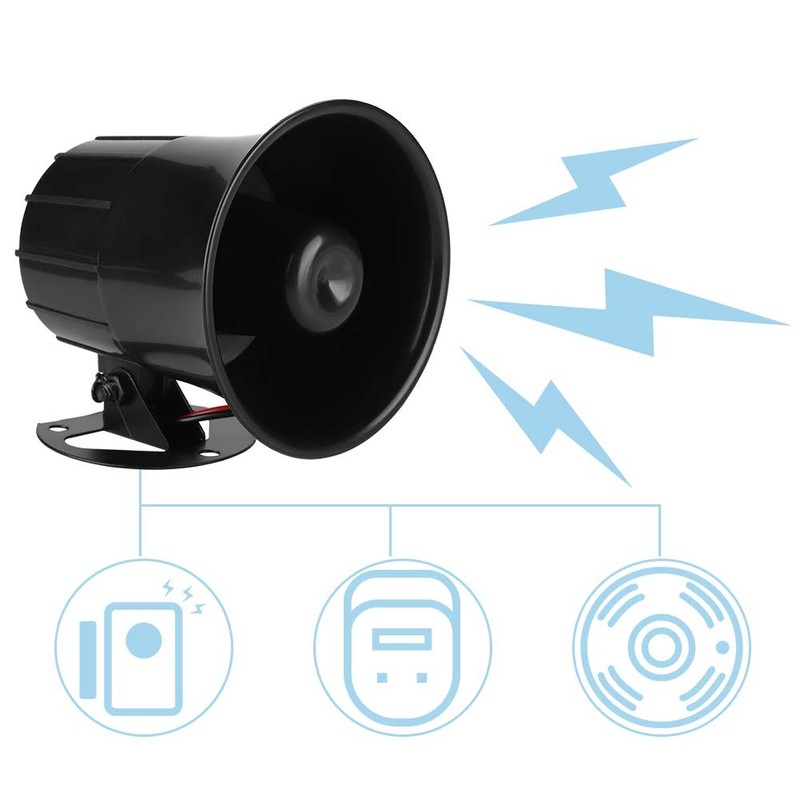 12V Dc Outdoor Alarm Horn Loud Siren Security Alarm Outdoor