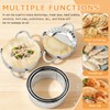 7 Piece Dumpling Maker Set, Stainless Steel Empanada Press Kit,