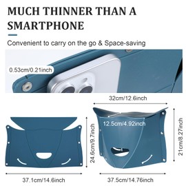 4Pcs Airplane Foot Rest, Portable Footrest for Air Travel, Lightweight Folding Camping Stool for Home & Office（Red, Yellow, Blue, Green）