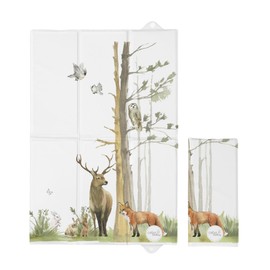 Foldable Baby Travel Changing Mat Soft Waterproof Portable Forest