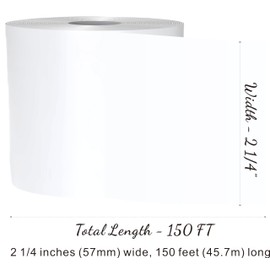 KOl.KIM KOl.KIM Adding Machine Paper Rolls 2 1/4 inch for Sharp EL-1197PIII EL-1801V Calculator Paper Rolls 2 1/4 for Canon P23-DHV MP11DX-2 Calculator Tape Rolls (Calculator Tape, 2 1/4" x 150')