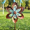 Pure Echo Garden Wind Spinner,Flower Wind Spinner,Outdoor Metal Wind Sculpture
