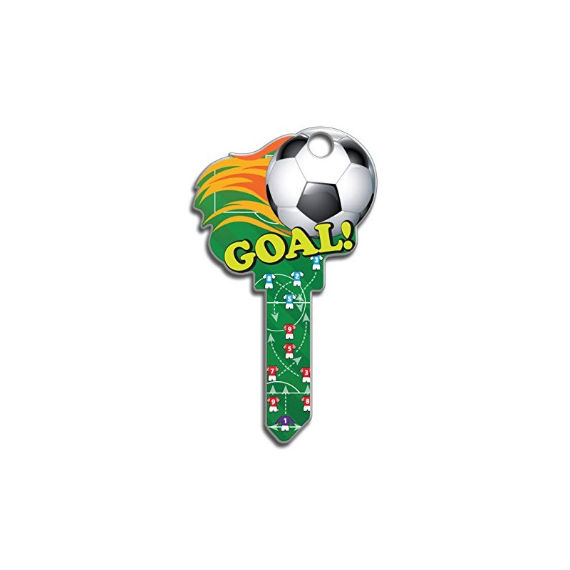 Lucky Line Key Shapes, Soccer, House Key Blank, KW1/11, 1