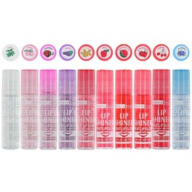 Beauty Treats Lip Shiner Roll-On Fruit Lip Gloss By ; 6 Piece Assortment Set, 0.25Oz / 7G Each