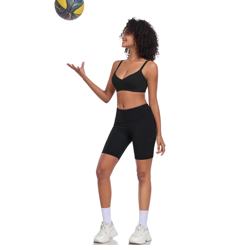 ANGOOL Women's Bra Without Underwire Medium Support Sports Bra Back