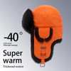 Kurhatic Winter Trapper Hat, Warm 100% Rabbit Fur Aviator Hat,