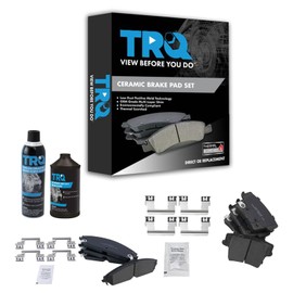 TRQ Front & Rear Brake Pads Brake Chemical Kit Ceramic Compatible with 2005-2019 Chrysler 300 2009-2019 Dodge Challenger 2006-2019 Charger 2005-2008 Magnum