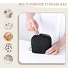 Playexen Playexen 4.5" Mini Makeup Bag, Black Small Cosmetics Bag