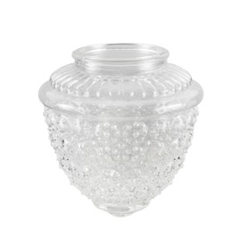 Aspen Creative 23602-02, Clear Pineapple Glass Shade For Lighting fixture/Pendant/Wall Lamp, Fitter: 3-1/4", 5-1/2" D x 5-15/16" H, 2 Pack