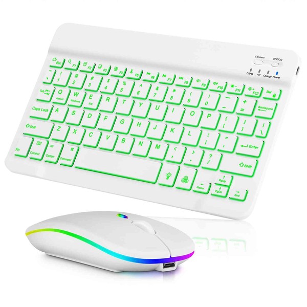 UX030 Lightweight Keyboard and Mouse with Background RGB Light, Multi