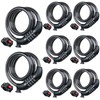 Hotop 8 Pcs Bike Locks Bulk High Security 4 Digit