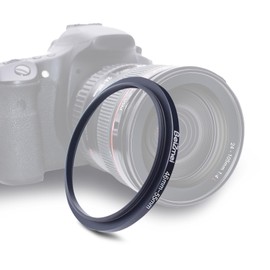 Filter Adapter 46mm to 55mm Compatible with All 46mm Lens with 55mm UV, ND, CPL, Filter, 46mm Lens to 55mm, Filter (46-55mm)