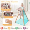 KOTEK Baby High Chair, 6 in 1 Convertible Wooden Highchair