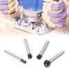 Mesee 4 Pieces 1/4-Inch Shank Round Nose Router Bit Set,