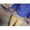 Custom Hand Forged Damascus Steel Tanto Sword Viking Blood Grooved