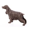 Cocker Spaniel Standing Small Cold Cast Bronze Statue Sculpture Dog