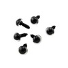 50PCS Clear and Black Plastic Safety Crystal Screw Doll Making
