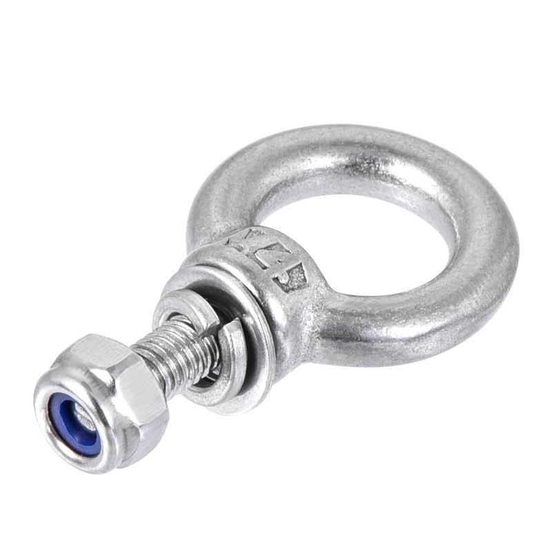 sourcing map Lifting Eye Bolt M4 x 11mm Male Thread