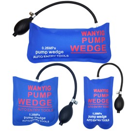 WANYIG Air Inflator, Air Wedge, Jack Up, Car Door Lock, Unlock, Auxiliary Tool, High Strength TPU Product, Supports 668.1 lbs (300 kg), 3-Piece Set, Air Inflator