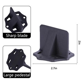 Umidex Wood Splitter Portable Firewood Kindling Splitter Tool with Wedge for Home Garden Campsite 2.7 * 2.7 * 2in