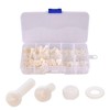 Hotusi M2 M2.5 M3 M4 M5 (Total 270pcs) Nylon Screw/Nut/Washer
