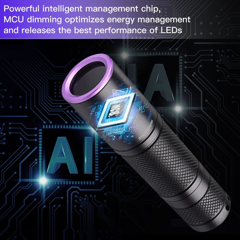 Black Light Flashlight 365NM UV Flashlight TactEagle UVA_T3 for Pet