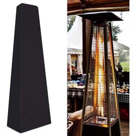 Full Length Patio Heater Cover, 87 Inch Heavy Duty Waterproof Outdoor Garden Heater Cover Protector for Pyramid Patio Heaters, Windproof Rip-Proof and UV Resistant Triangle Tall Heater Cover