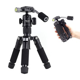 XILETU Aluminum Alloy Mini Tripod Camera Desktop Tripod Height 51 cm with Ball Head Suitable for Smartphones, Digital Cameras, SLR Cameras, mirrorless Cameras, etc.