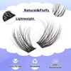 FANXITON Natural Lash Extension Kit D Lash Clusters 288 pcs