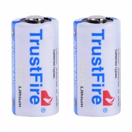 TrustFire CR123A 123A 85177 Lithium Battery 1400mAh 3.0V Batteries EXP 2035 USA - 2* CR123A Battery