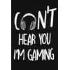 Can't Hear You I'm Gaming Black Cotton Pyjamas, black
