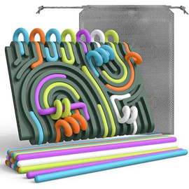 3D Sensory Fidget Toys for Kids Toddler Boys,Double-Sided Design Sensory Activity Board for Stress Anxiety Autistic ADHD, Calm Down Travel Airplane Essentials Toys for 4+ Year Old