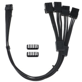 yeesport RTX 4090 4080 4070TI 3090TI 16Pin(12+4) to 4x8Pin PCI-E 5.0 Sleeved Extension Cable, Compatible w/ 4090 4080 4070TI Series and RTX3090ti