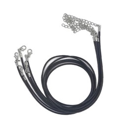 NUOBESTY 10pcs Black Waxed Necklace Cord with Clasp, 1.5mm X 18 Inch, for Necklace Bracelet Jewelry Making, DIY Craft Supplies