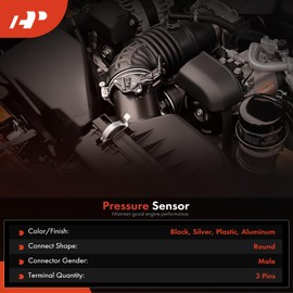 A-Premium Fuel Injection Control Pressure ICP Sensor [W/ 3Pins] Compatible with Ford Diesel 6.0L F-250 F-350 F-450 F-550 Super Duty Excursion 2003 2004 F650 F750 Turbocharged - for# 3C3Z9F838EA