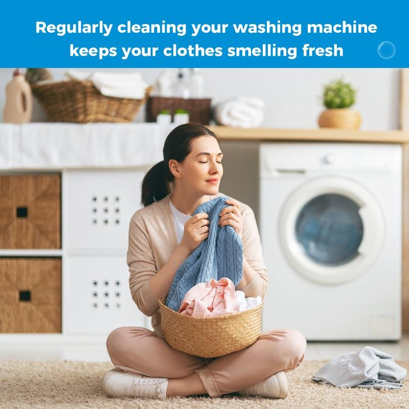 Washing Machine Cleaner Descaler 12 Pack - Deep Cleaning Tablets
