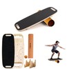 Toibena Balance Board Wooden &8 modes Trainer with Cork Roller