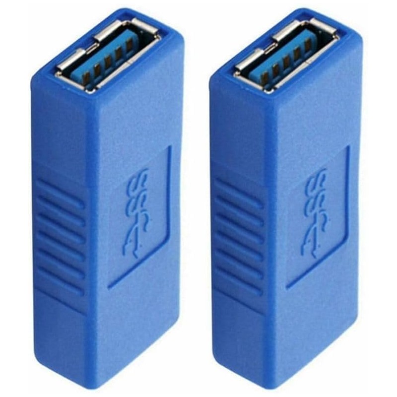 2-Pack USB 3.0 Coupler USB Female to Female USB Adapter,