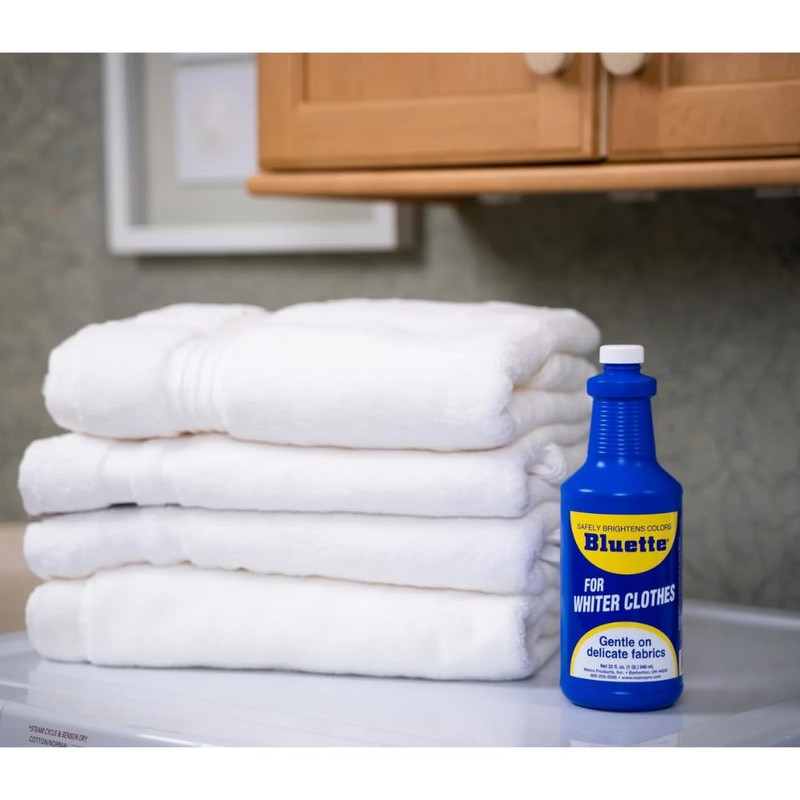 Bluette Concentrated Liquid Laundry Bluing 32oz – Restores Whiteness &